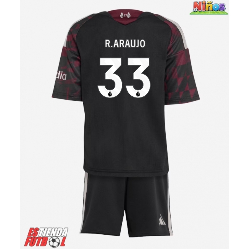 Liverpool Ronald Araujo #33 Tercera Equipación Niños 2026-27 Manga Corta (+ Pantalones cortos)